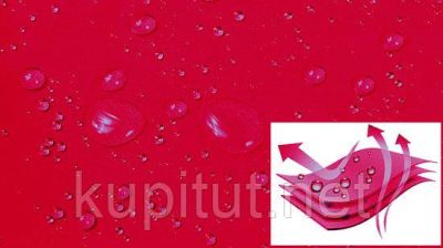 Плащ-дождевик детский (красный) размер L рост 90 - 110 см