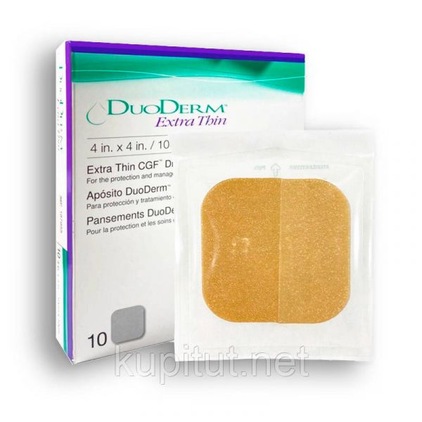 Пластырь противопролежневый гидрогелевый DuoDERM® для лечения ран (10 х 10 см)