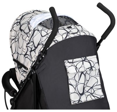 Детская прогулочная коляска FreeON Simple Black-White