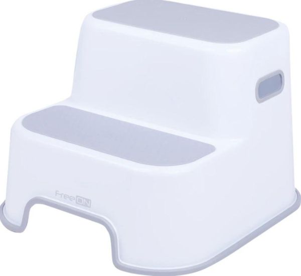 Ступени для ребенка в ванную FreeON White-Grey