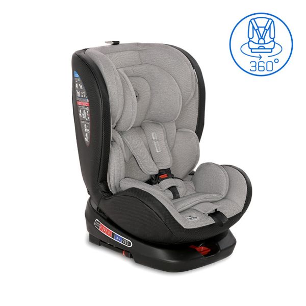 Автокресло Nebula Isofix (0-36 кг) Grey Leather