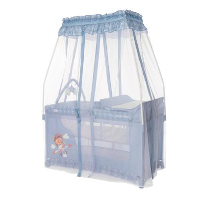 Кровать - манеж с балдахином Lorelli Magic Sleep Синий