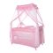 Кровать - манеж с балдахином Lorelli Magic Sleep Синий Mellow Rose Ballerina Bear