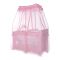 Кровать - манеж с балдахином Lorelli Magic Sleep Синий Mellow Rose Ballerina Bear