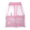 Кровать - манеж с балдахином Lorelli Magic Sleep Синий Mellow Rose Ballerina Bear