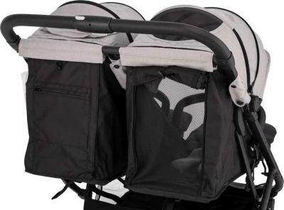 Прогулочная коляска для ребёнка FreeON Active TWIN, серая