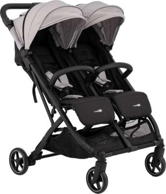 Прогулочная коляска для ребёнка FreeON Active TWIN, серая