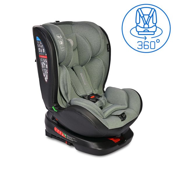 Автокресло - ребордер Nebula Isofix i-Size 0-36 кг ICEBERG GREEN