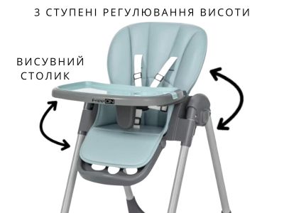 Стульчик для кормления FreeON KAI, бирюзовый