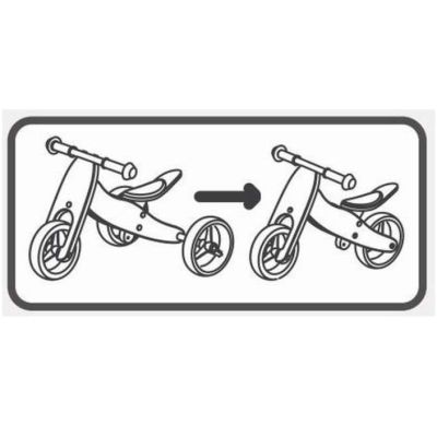Беговел Free2Move 2в1 коричнево-белый