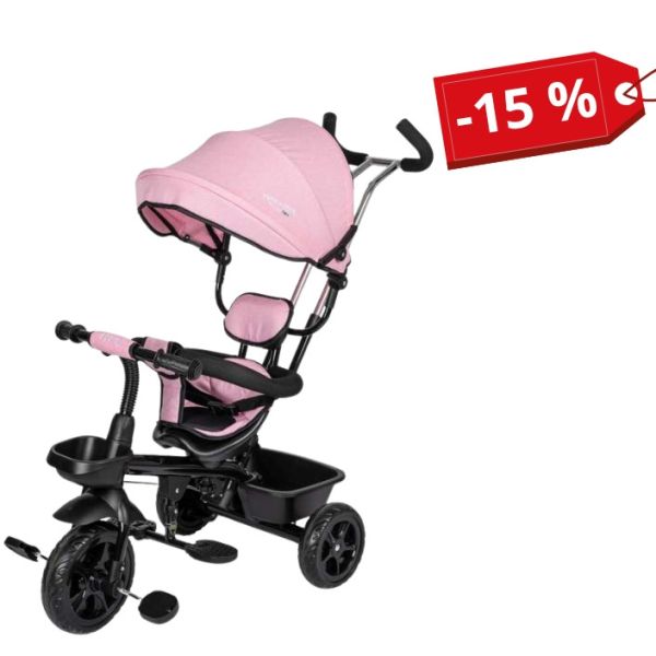 Трехколесный детский велосипед Free2Move Sport Black Pink