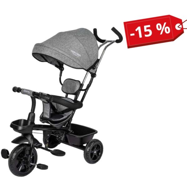 Трехколесный детский велосипед Free2Move Sport Black Grey
