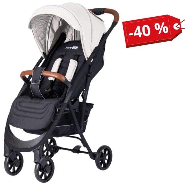 Коляска для ребенка прогуянчивая FreeON LUX Premium Light Grey-Black