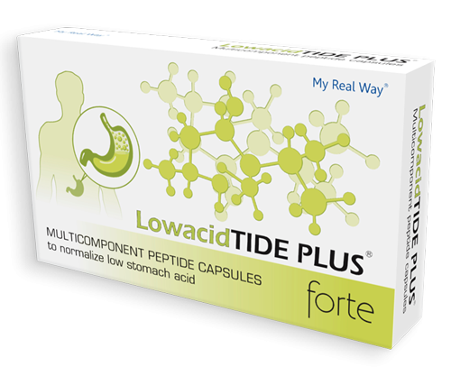 Lowacid TIDE PLUS Forte (пептидный комплекс для желудка при гастрите с пониженной кислотностью)