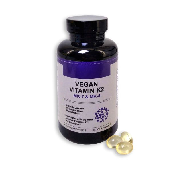 Vitamin K2 (MK-7 и MK-4) Для усвоения кальция и минерализации костей